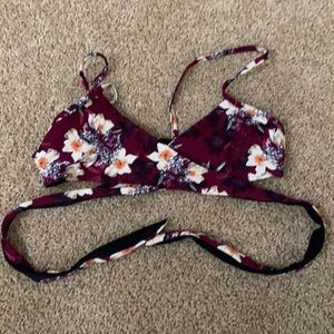 Zinke | Free People floral bikini top, size S
